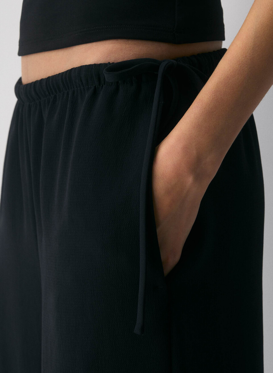 artisan pant - crepette svart