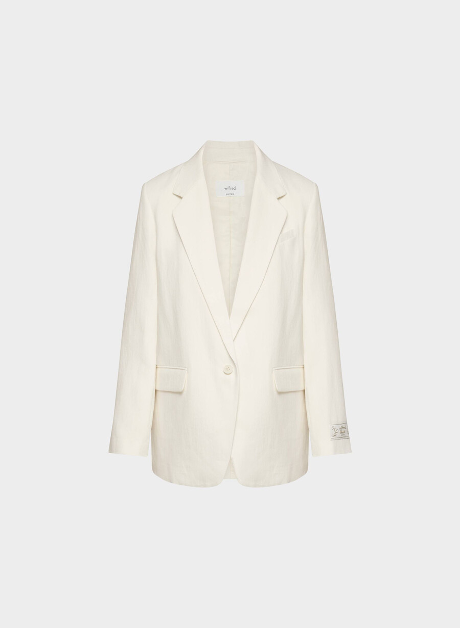 generation blazer - linen lys bjØrk