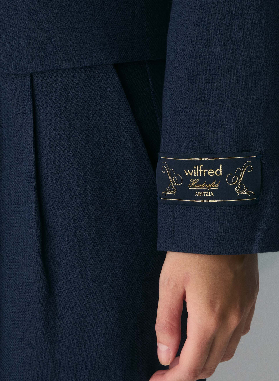 etiquette blazer - lin udarvet mØrk ecru