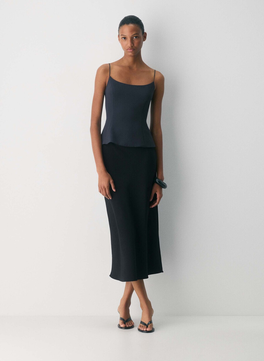 altar bustier - crepette dark night navy