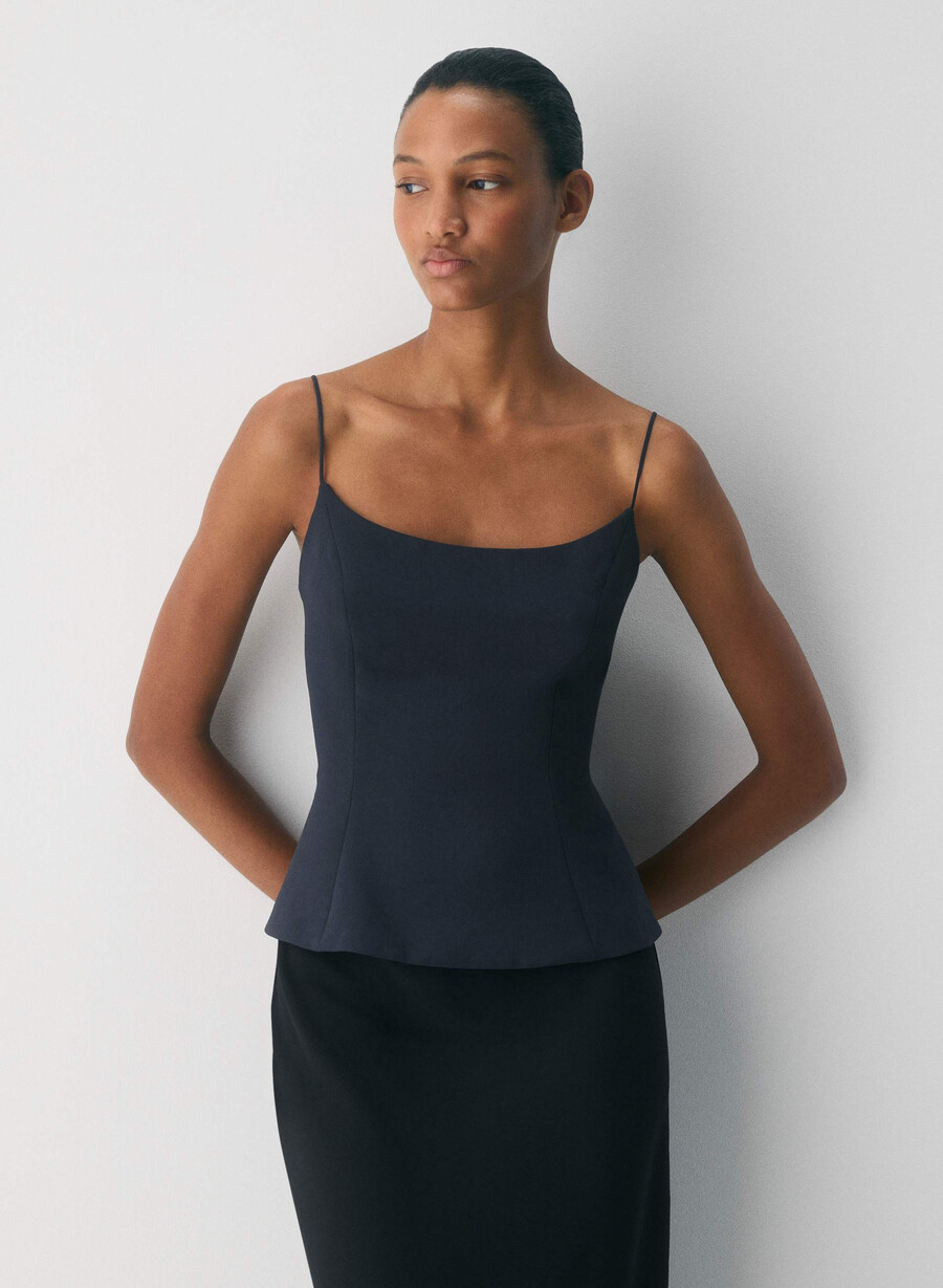 altar bustier - crepette dark night navy