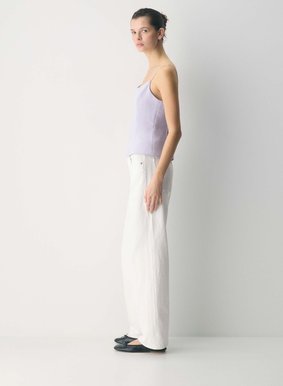 altar bustier - crepette vildblomster lilac