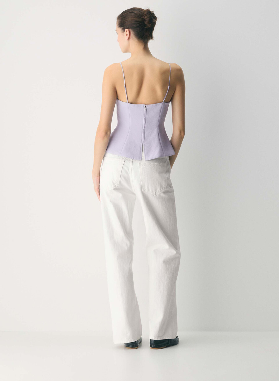 altar bustier - crepette vildblomster lilac
