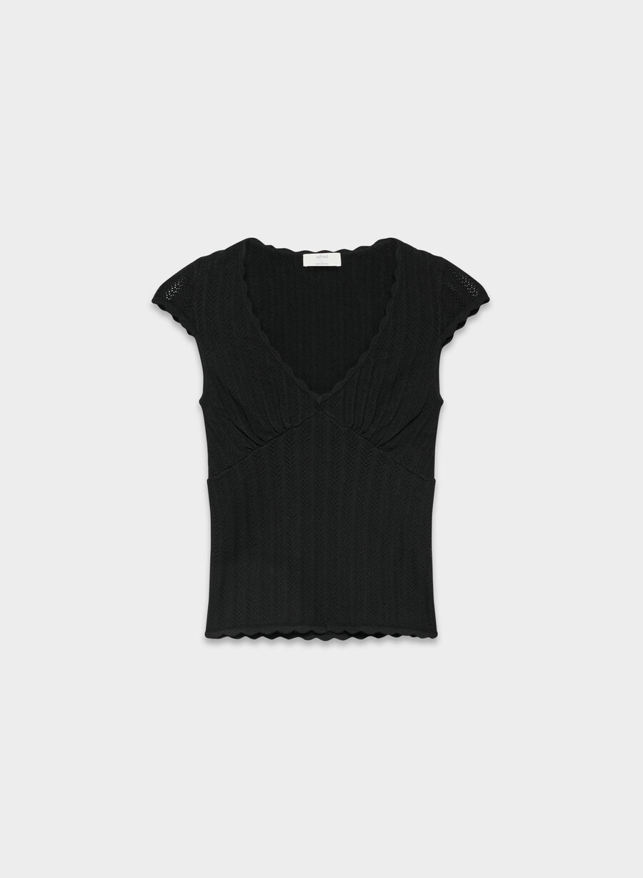 synopsis topp - wonder yarn svart