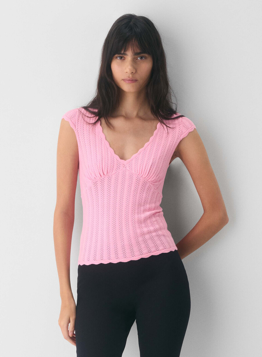 synopsis topp - wonder yarn jellybean rosa