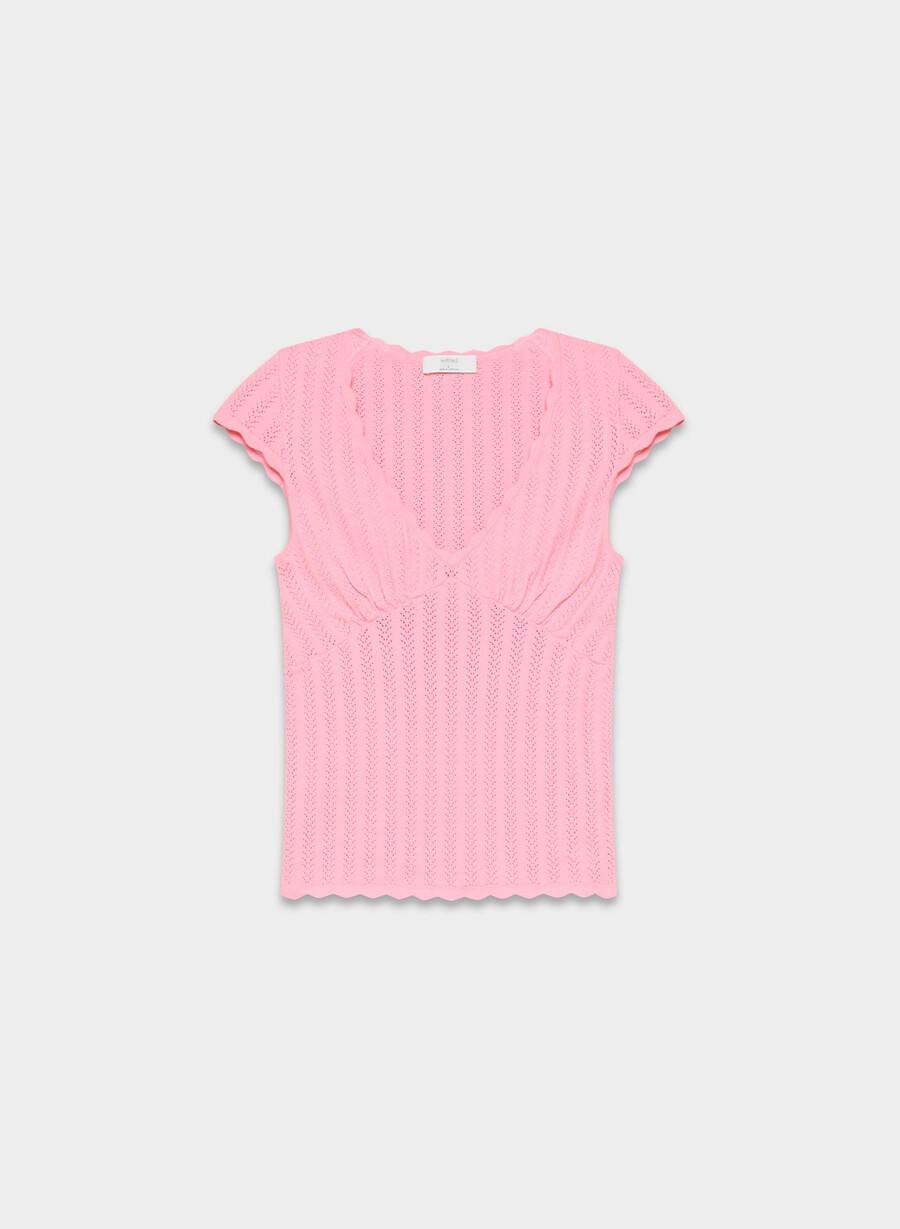 synopsis topp - wonder yarn jellybean rosa