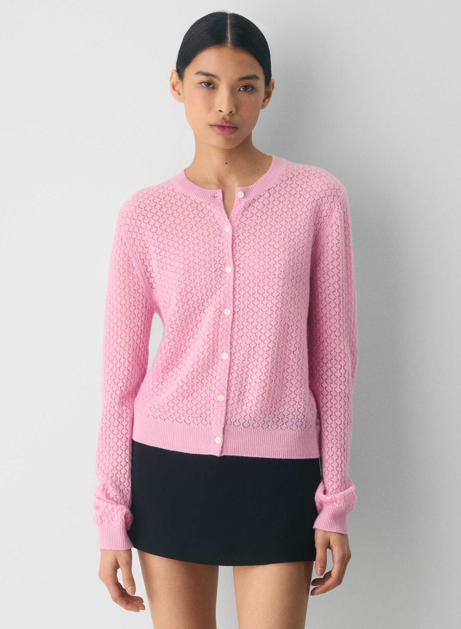 comma ull kasjmir cardigan jellybean rosa