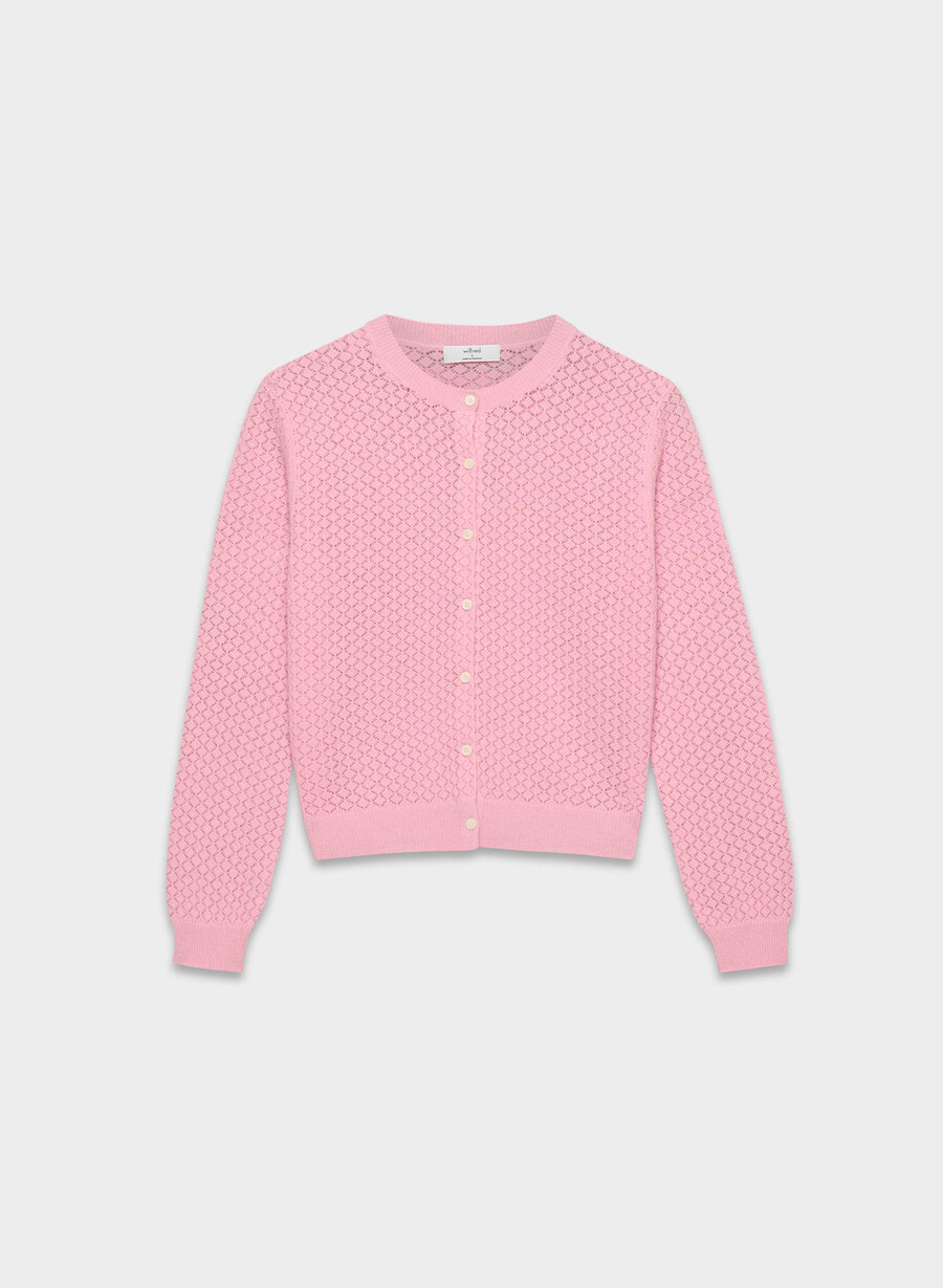 comma ull kasjmir cardigan jellybean rosa