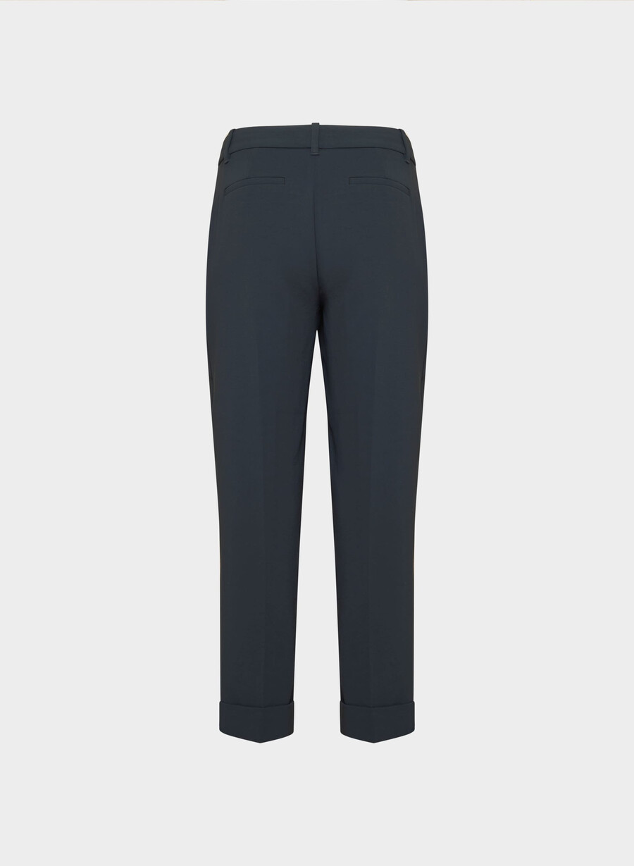 spire-bukse - crepette mØrk navy