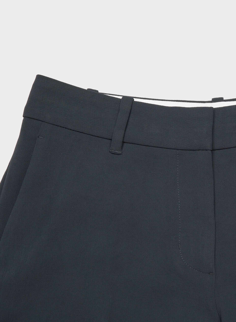 spire-bukse - crepette mØrk navy