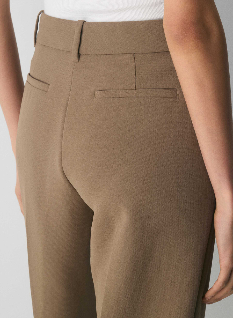 spire pant - crepette folio brun