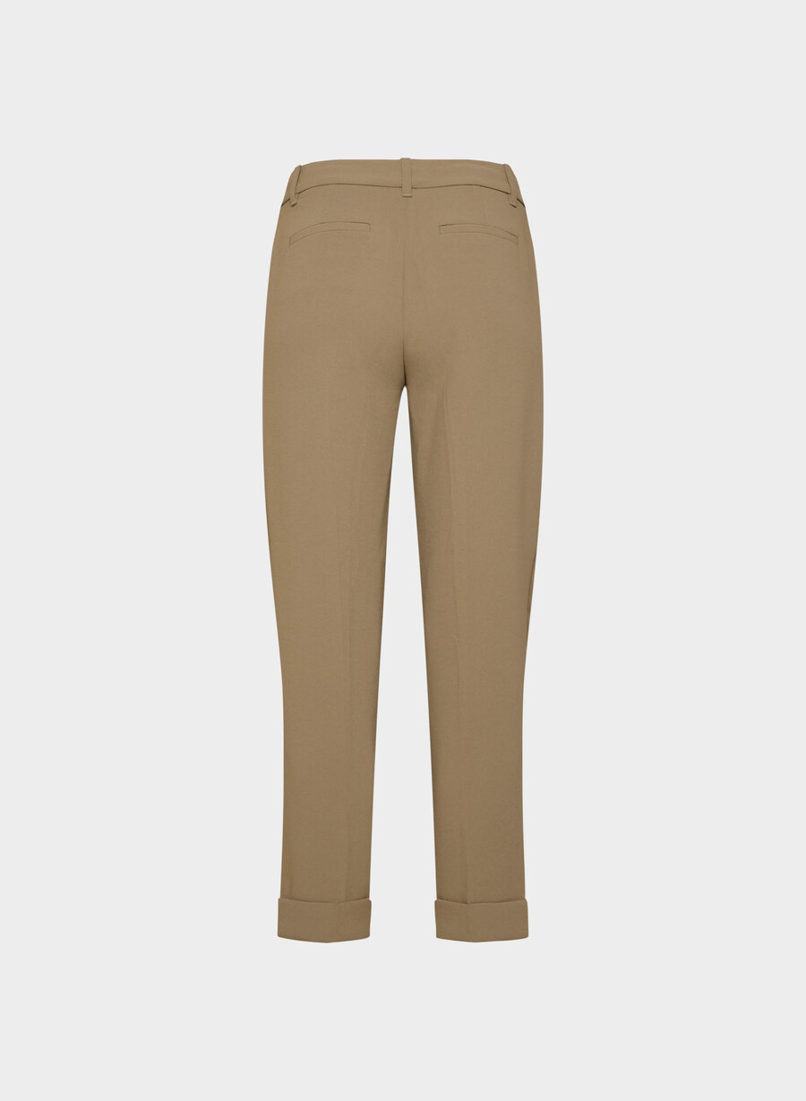 spire pant - crepette folio brun