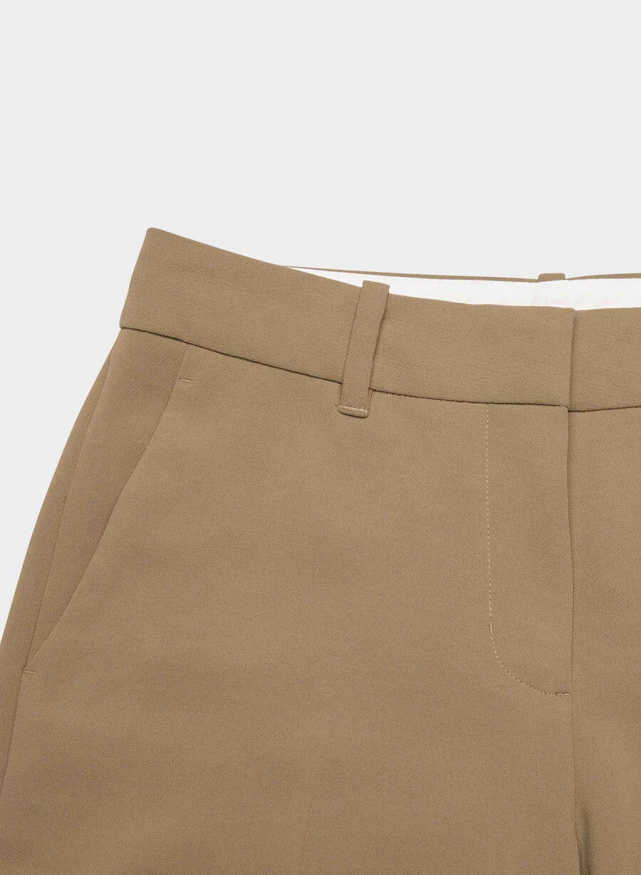 spire pant - crepette folio brun