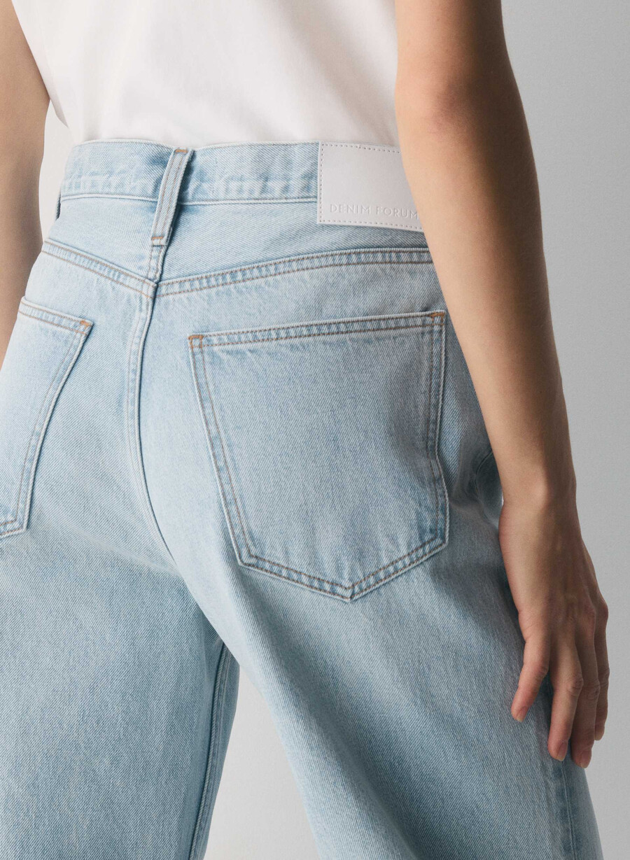 denim forum 90-tallets vintage lavt sittende jeans med mansjetter 15 år brl thr bleu