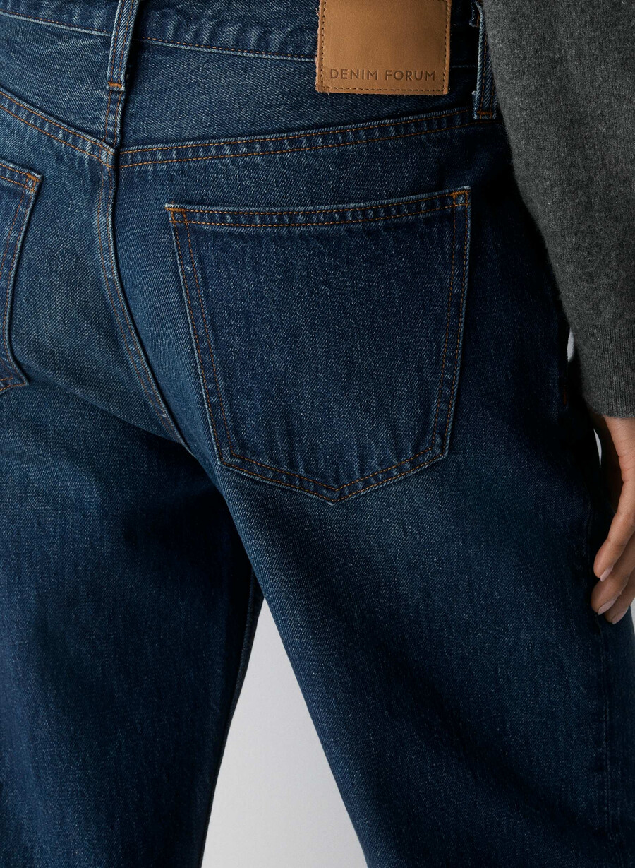 denim forum 90-tallets vintage lav-rise jeans med mansjetter be about dark bleu
