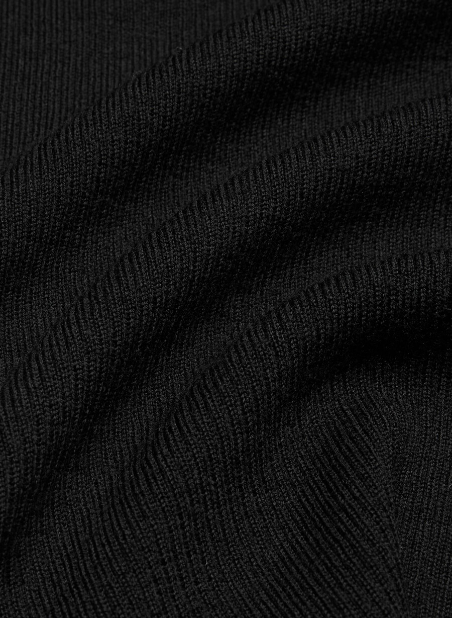 fin merinoull fieldstone-cardigan svart