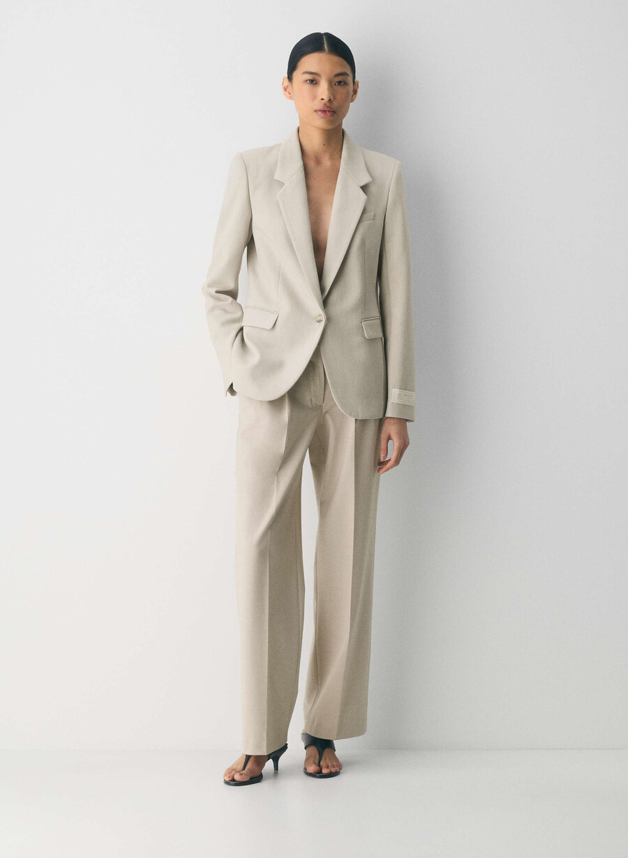 the effortless pant lo-rise - reessential light heather matte pearl