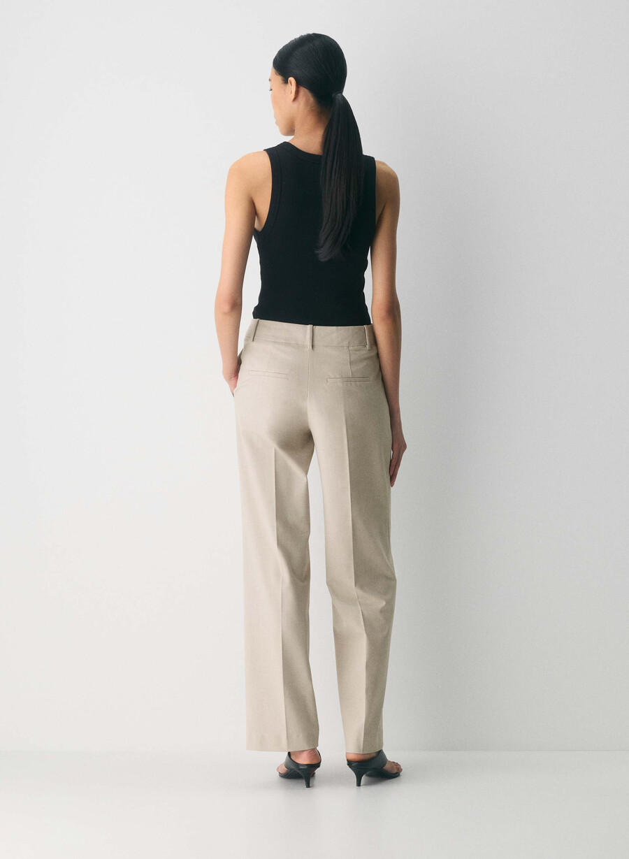 the effortless pant lo-rise - reessential light heather matte pearl