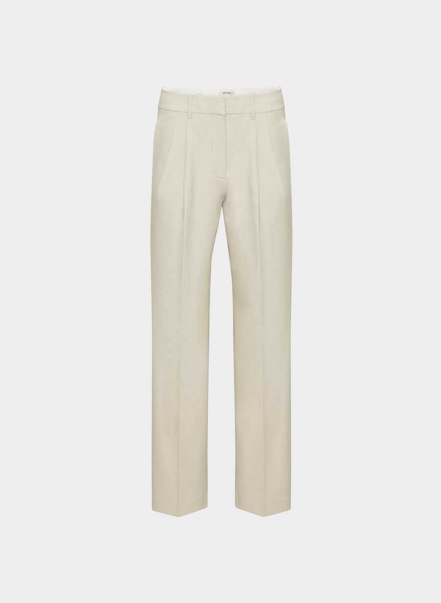 the effortless pant lo-rise - reessential light heather matte pearl