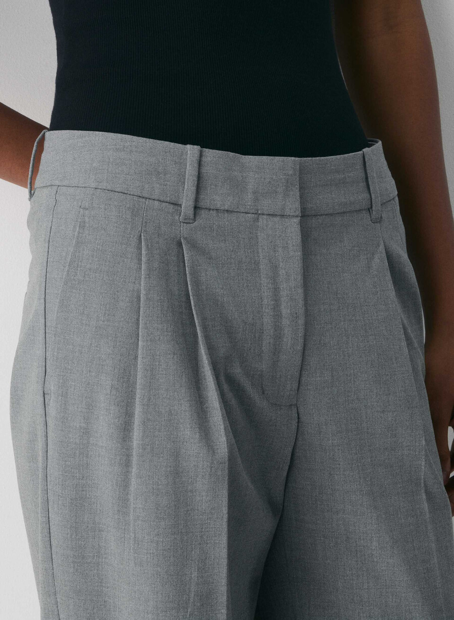 the effortless pant lo-rise - reessential lys mØrkegrÅ