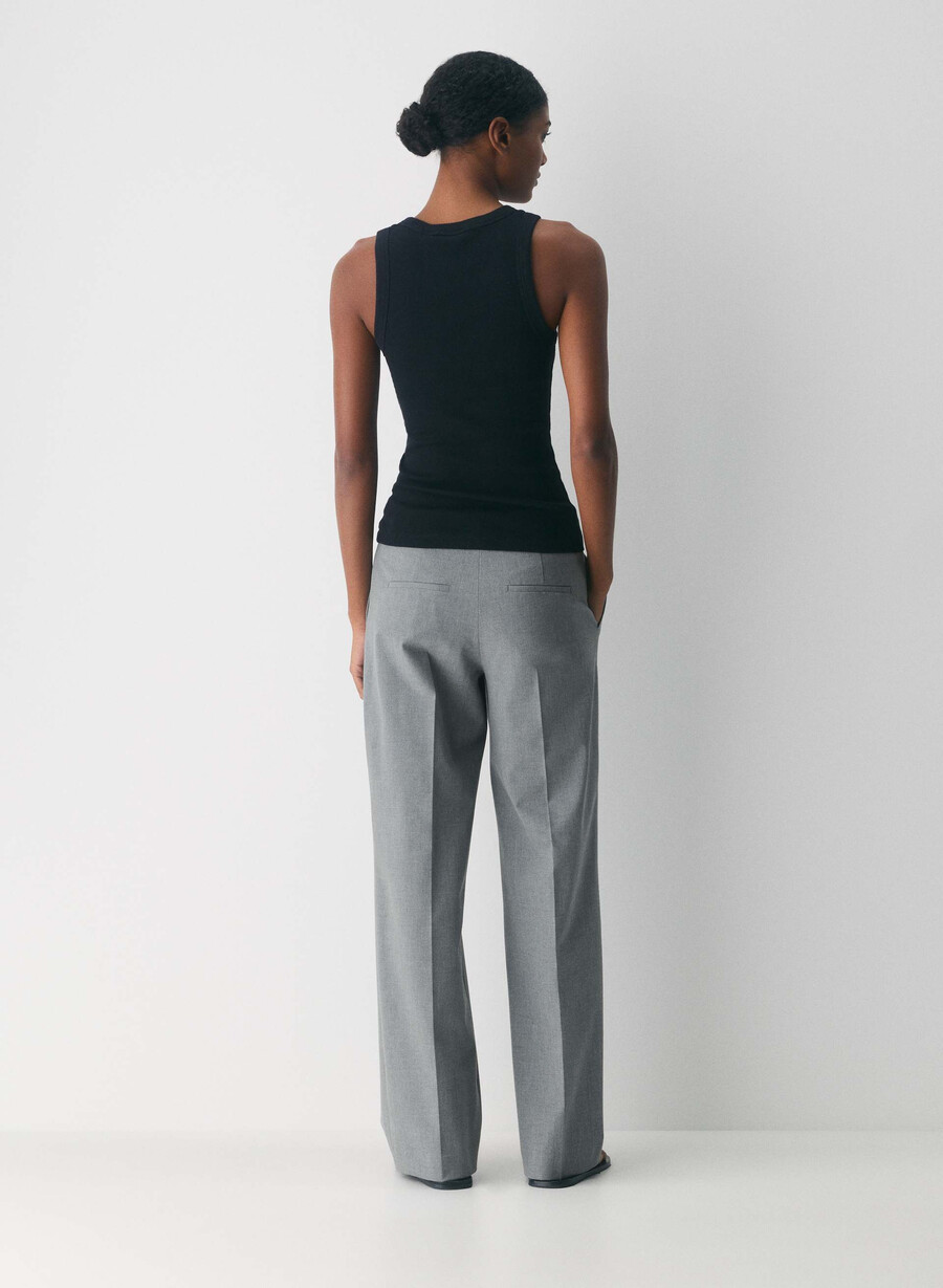 the effortless pant lo-rise - reessential lys mØrkegrÅ