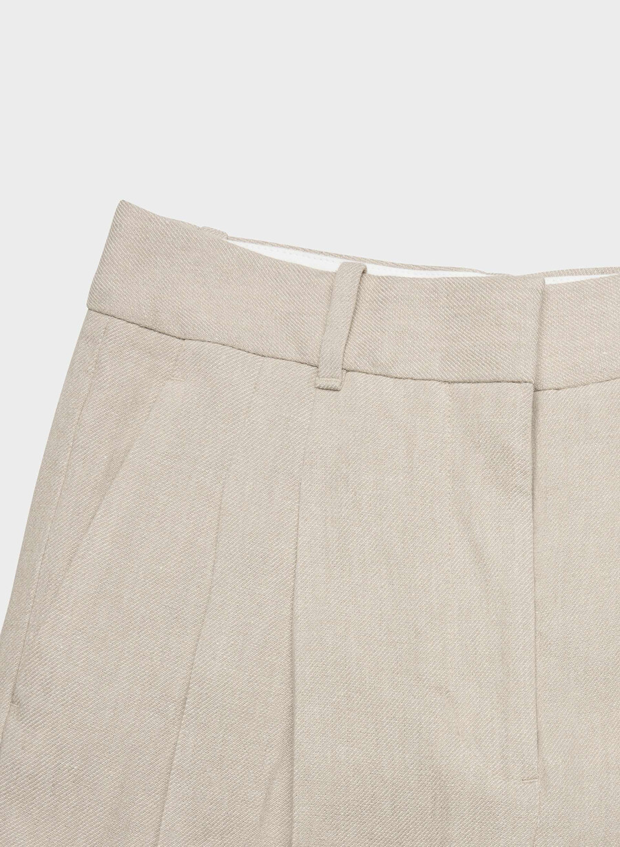 the effortless pant - lin udarvet mØrk ecru