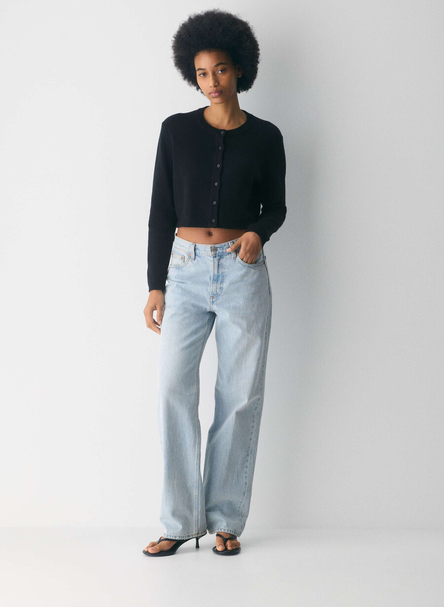 cotton charm sicily cardigan svart