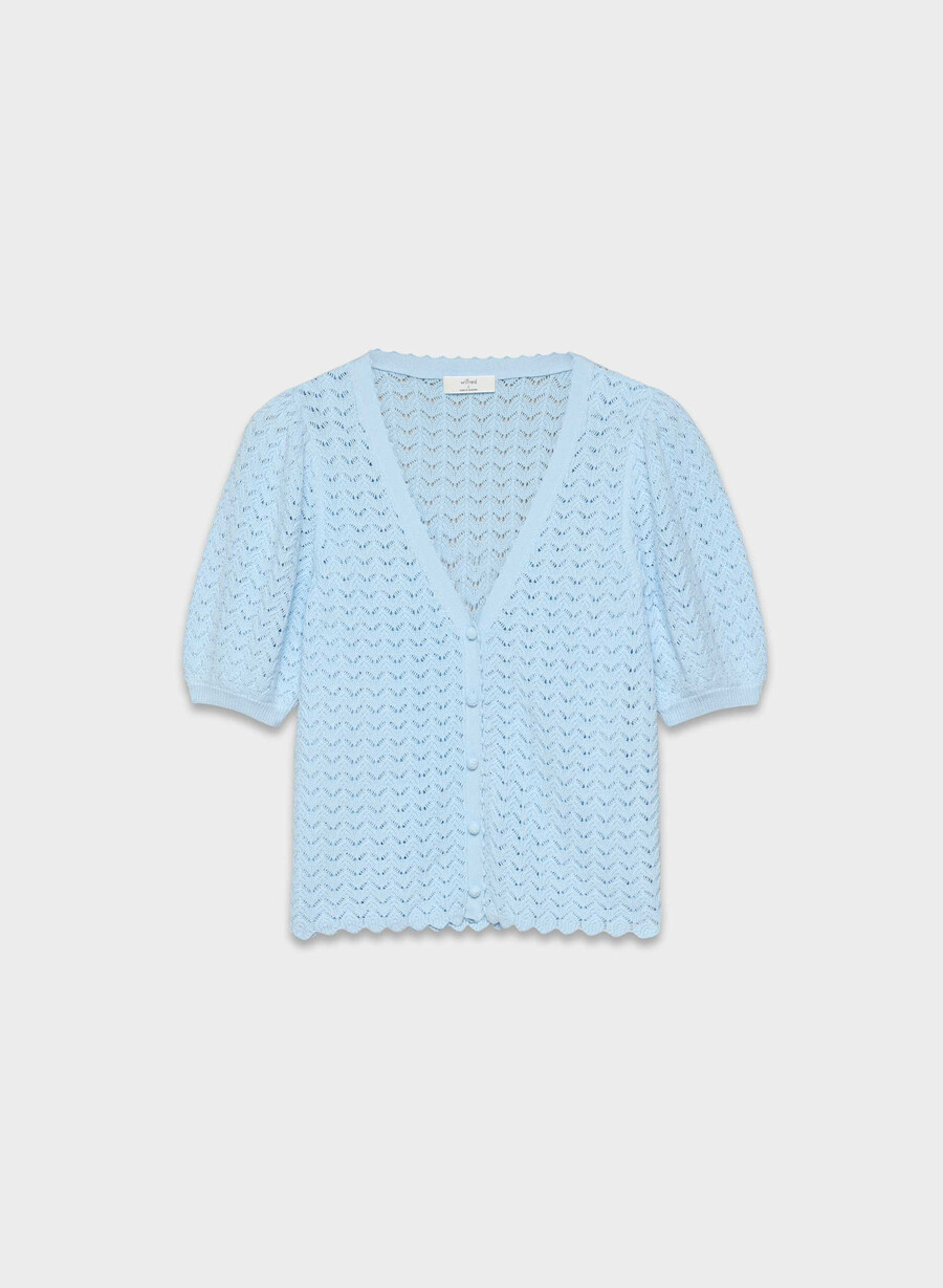 cotton charm fika cardigan villa blÅ