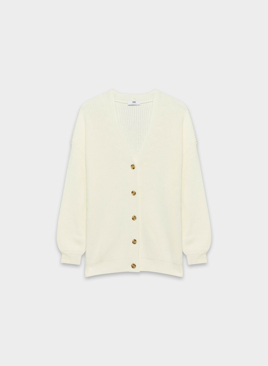 qualifier cardigan lys bjørk