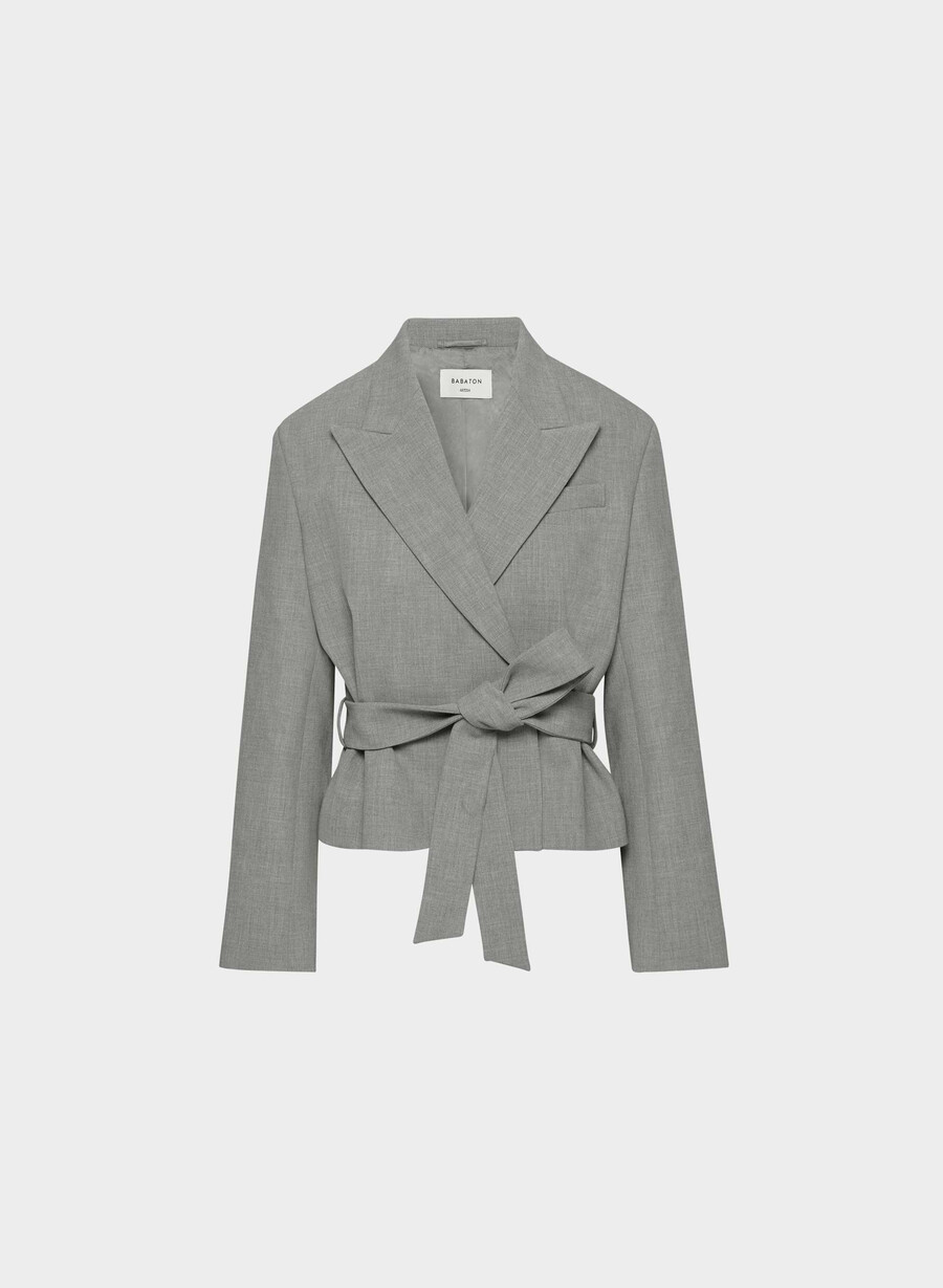 modus blazer - reessential mØrkegrÅ melang