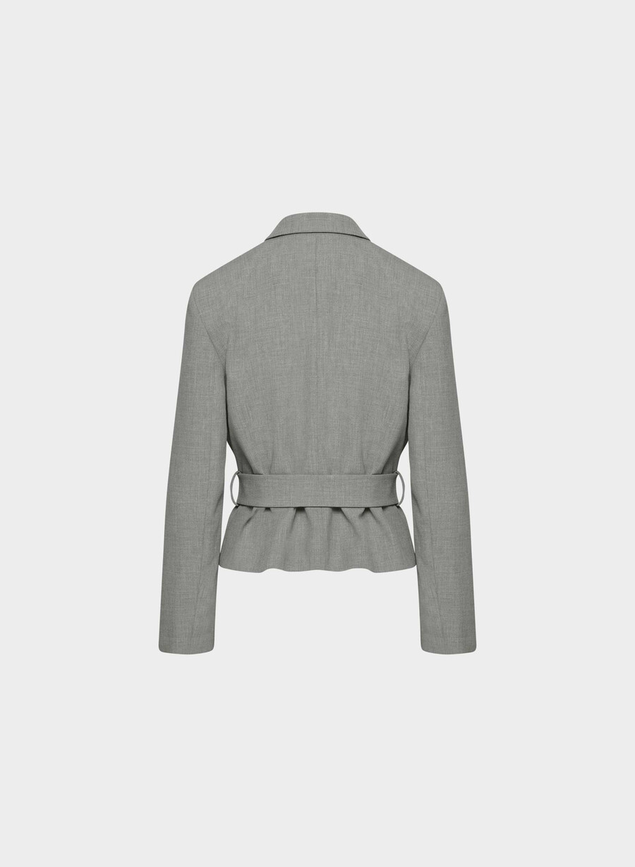 modus blazer - reessential mØrkegrÅ melang