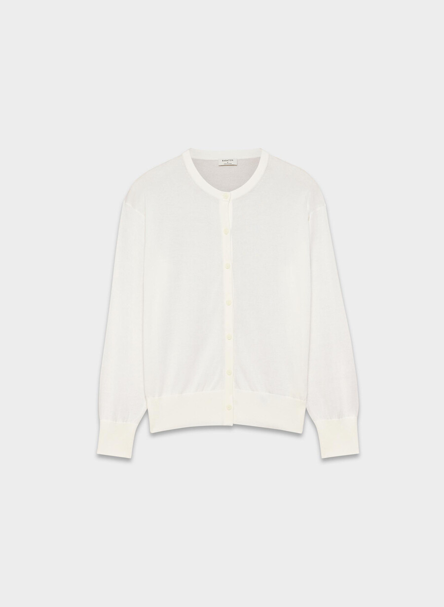 acumen cardigan i hvitt