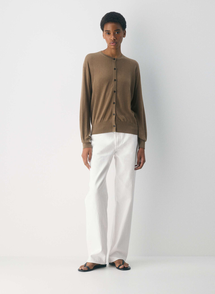 acumen cardigan folio brun
