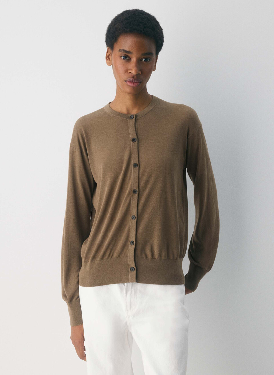 acumen cardigan folio brun