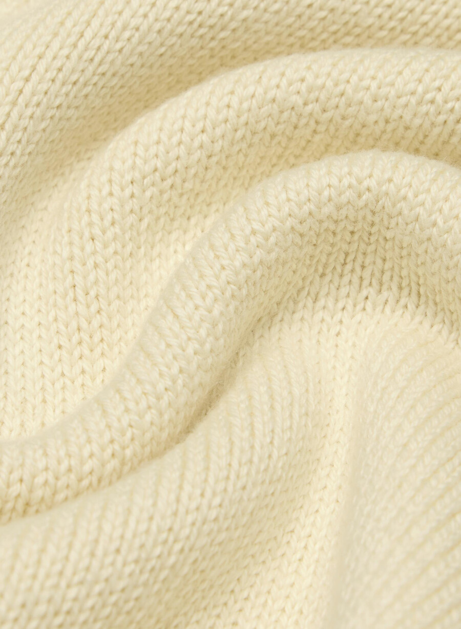 cotton charm peggy icon genser sand dune hvitbro