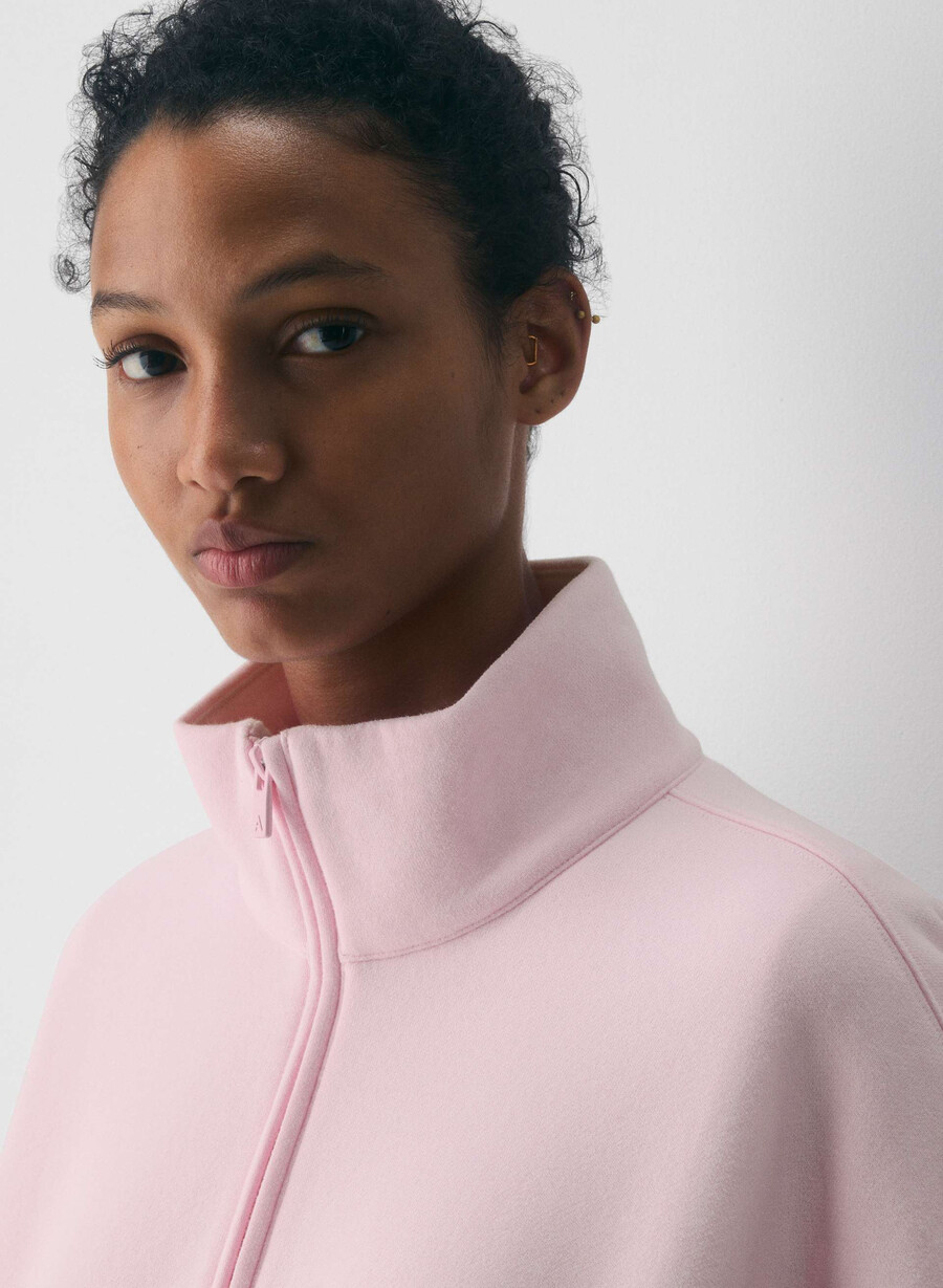 koselig svettefleece mega 12 glidelås heather chrome