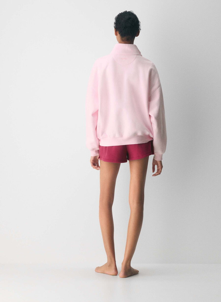 koselig svettefleece mega 12 glidelås heather chrome
