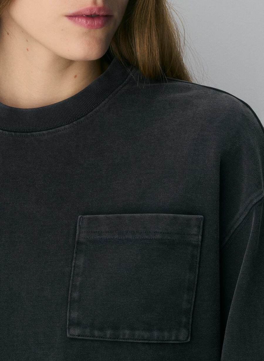 mighty cotton motor langermet lived-in svart
