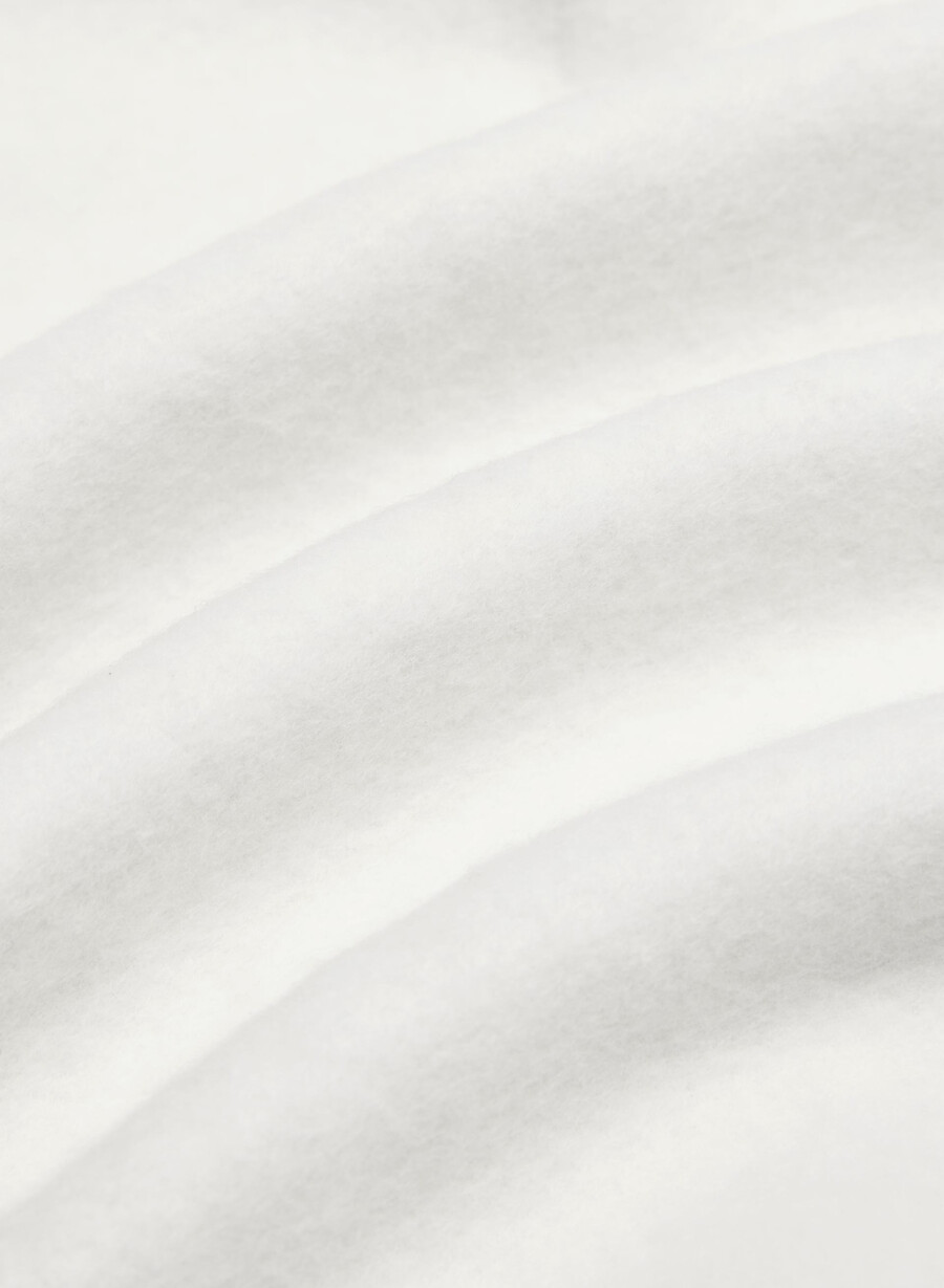 koselig hettegenser med fleece mega raglan-glidelås heather cloud white