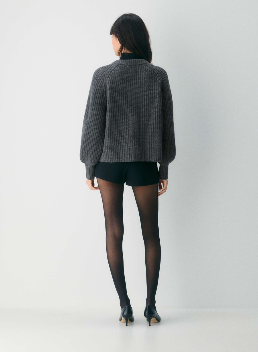 lantern ull kasjmir cardigan lynggrønn