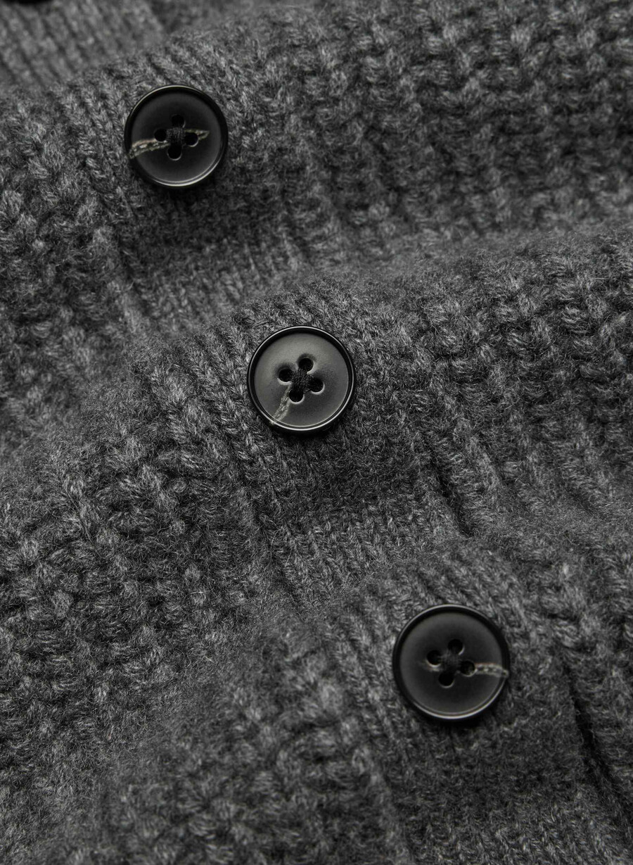 lantern ull kasjmir cardigan lynggrønn