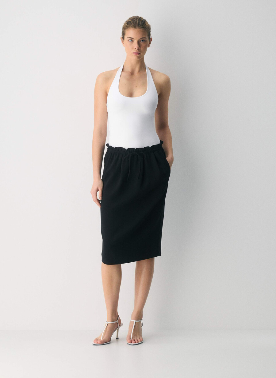 original contour transfix halter topp klar hvit