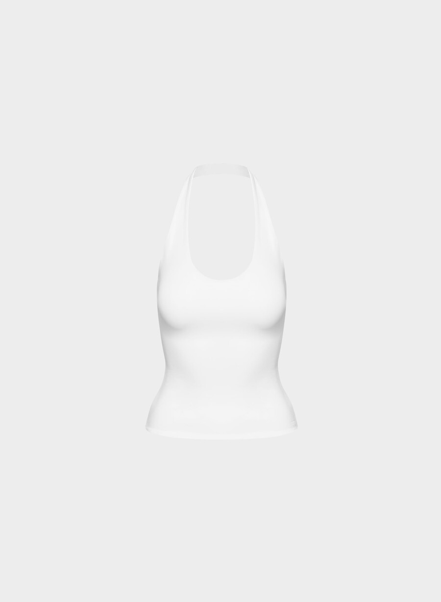 original contour transfix halter topp klar hvit