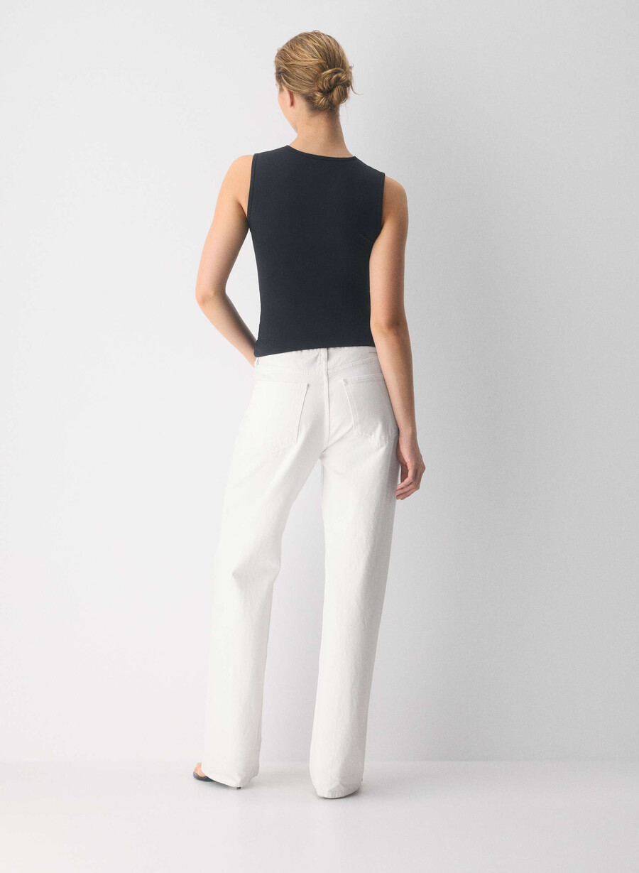 original contour flatter tanktop klarhvit