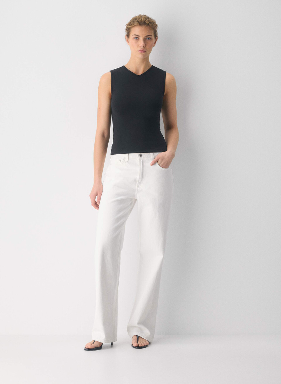 original contour flatter tanktop klarhvit