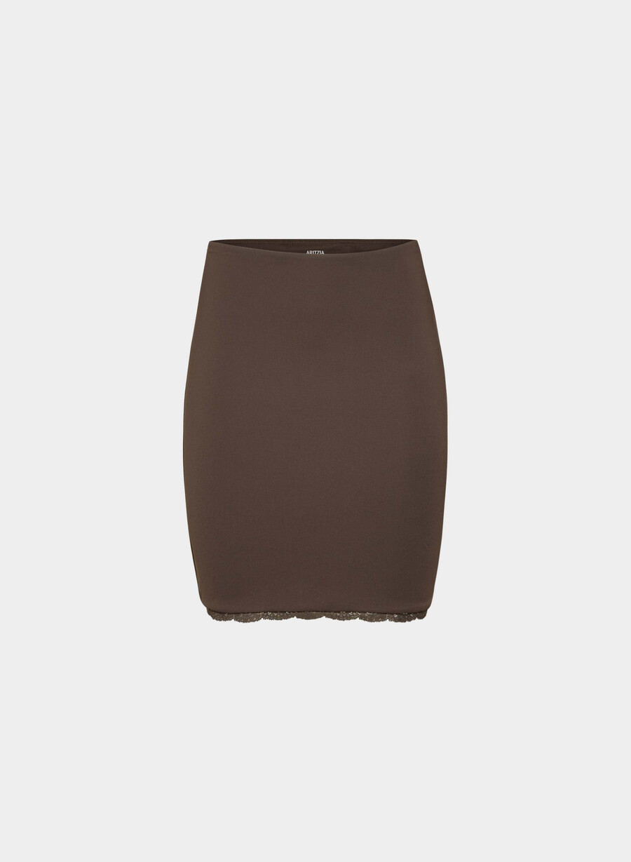 original contour conviction skjørt rik mocha brun