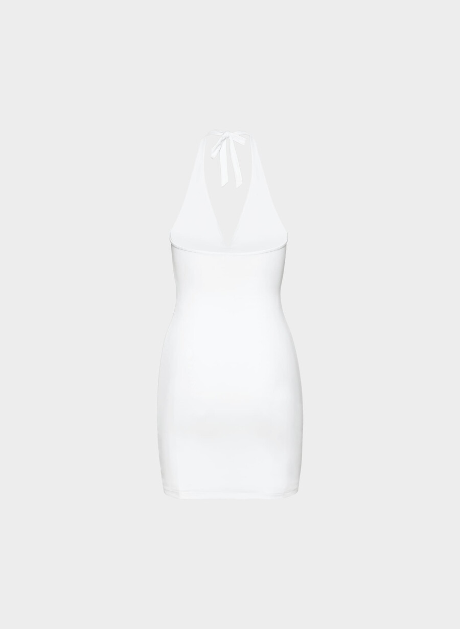 original contour tantalize halterkjole knallhvit