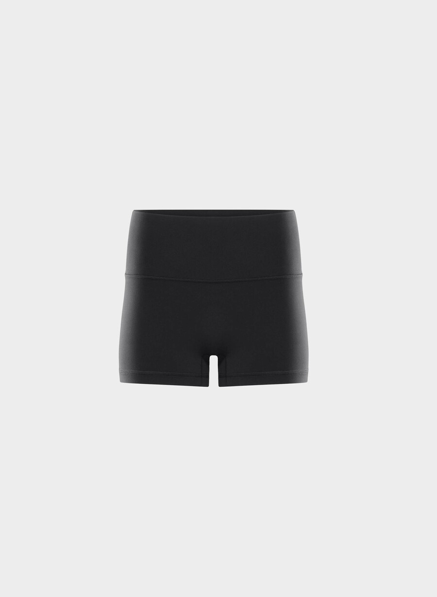 butter cheeky infinite høy rise 75 cm shorts svart