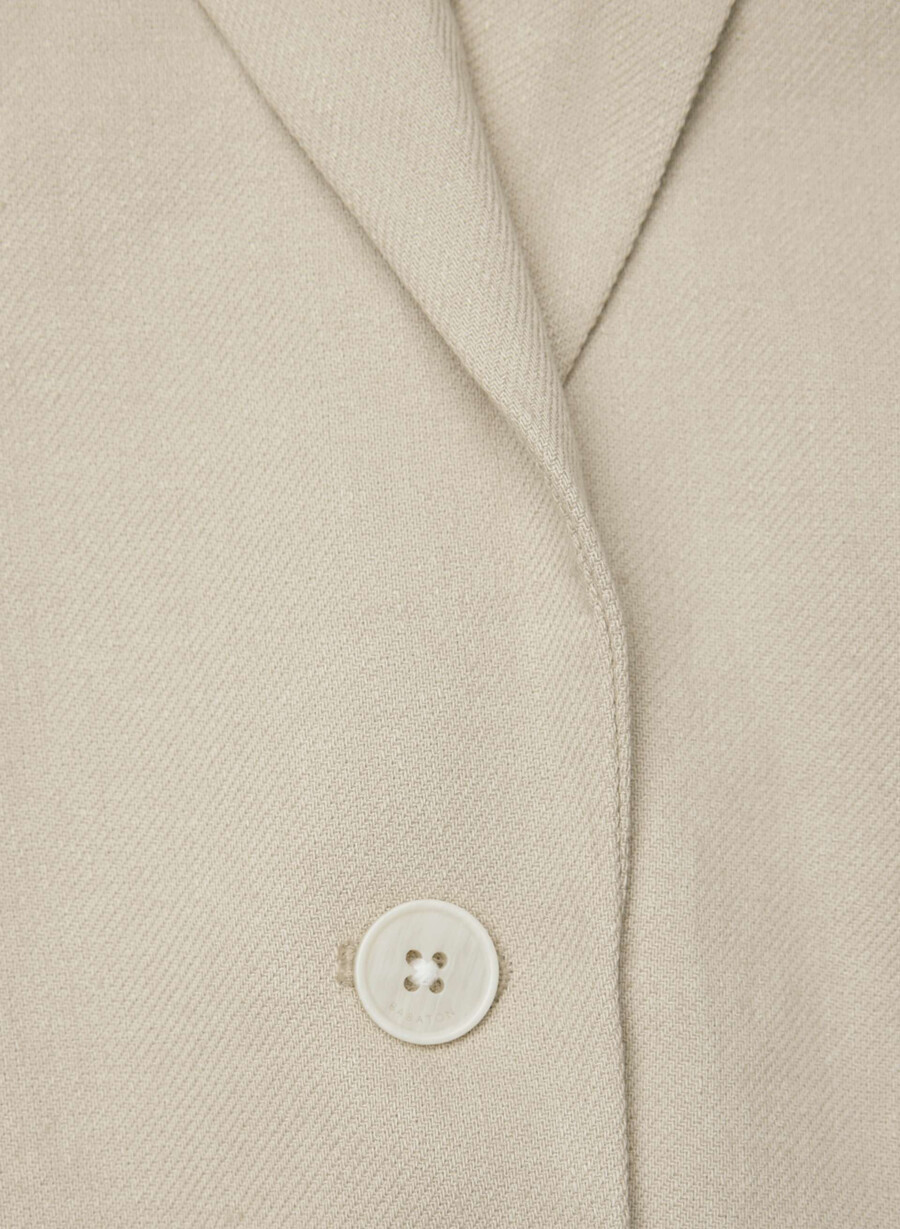 producer blazer - lin pergament beige