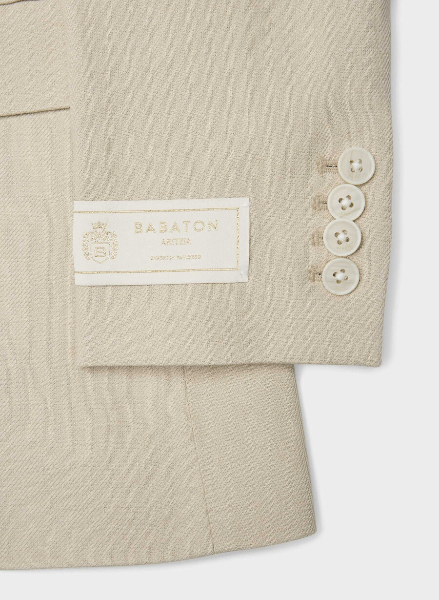 producer blazer - lin pergament beige